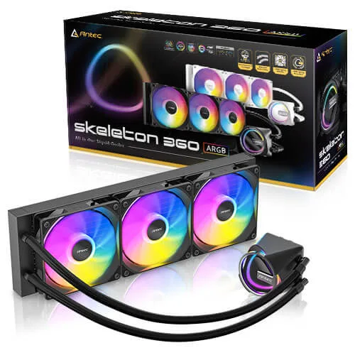 Antec Antec Skeleton 360 ARGB liquid cooler 360 mm 3 x 120 mm ARGB fans — product photo
