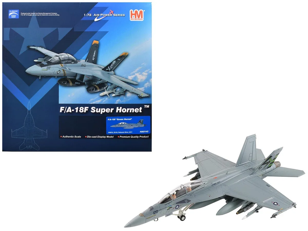 Hobby Master Hobby Master F/A-18F Super Hornet "Green Hornet" 1/72 Diecast 2011 — product photo