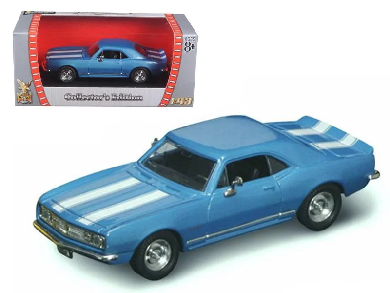 ROAD SIGNATURE ROAD SIGNATURE 1967 Chevrolet Camaro Z-28 Blue 1/43 Diecast Model Car — product photo