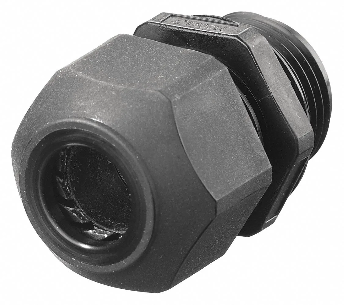 Hubbell Incorporated Hubbell Incorporated SEC100BA Cable Connector 1 in Straight Black — product photo