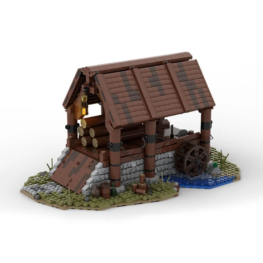 ZITIANYOUBUILD ZITIANYOUBUILD MOC-76358 Medieval Lumber Mill 1488 Parts — product photo
