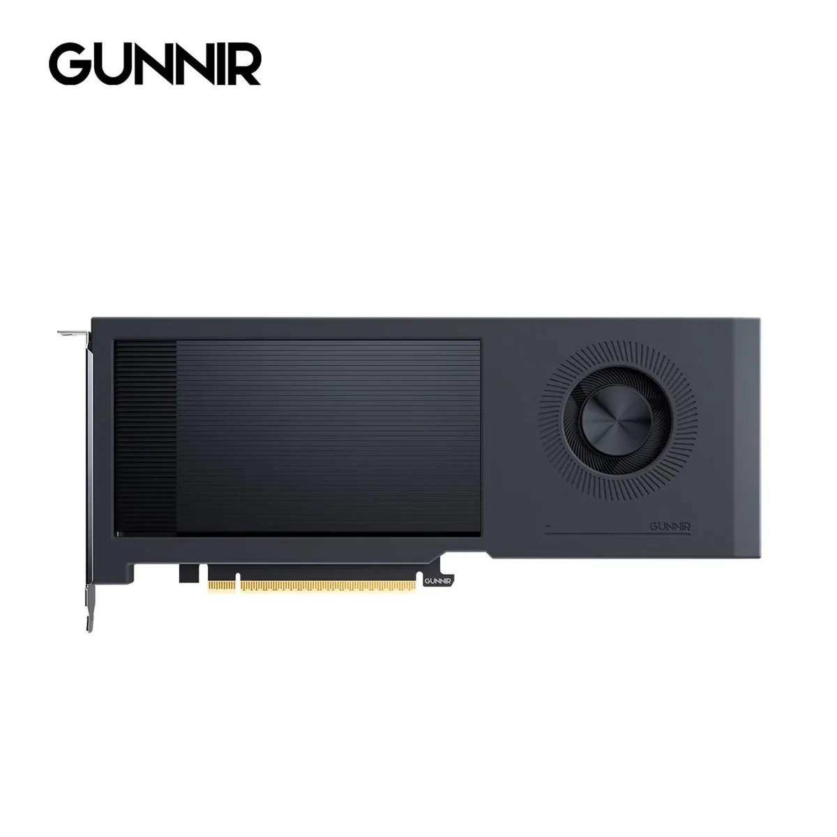 GUNNIR Intel Arc Pro B60 BS 24GB dual-slot graphics card with silver shroud and single turbo fan
