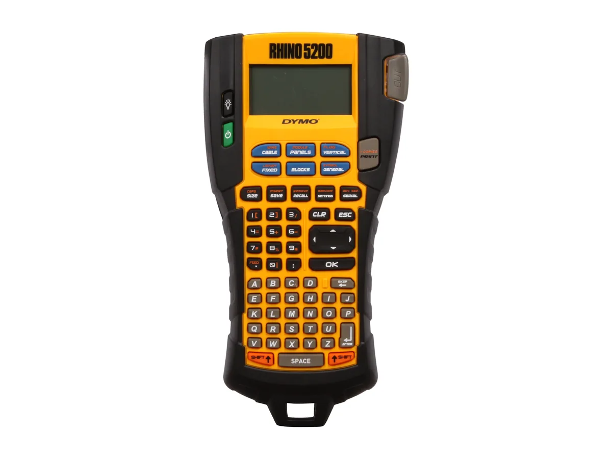 Handheld thermal transfer label printer in hard case