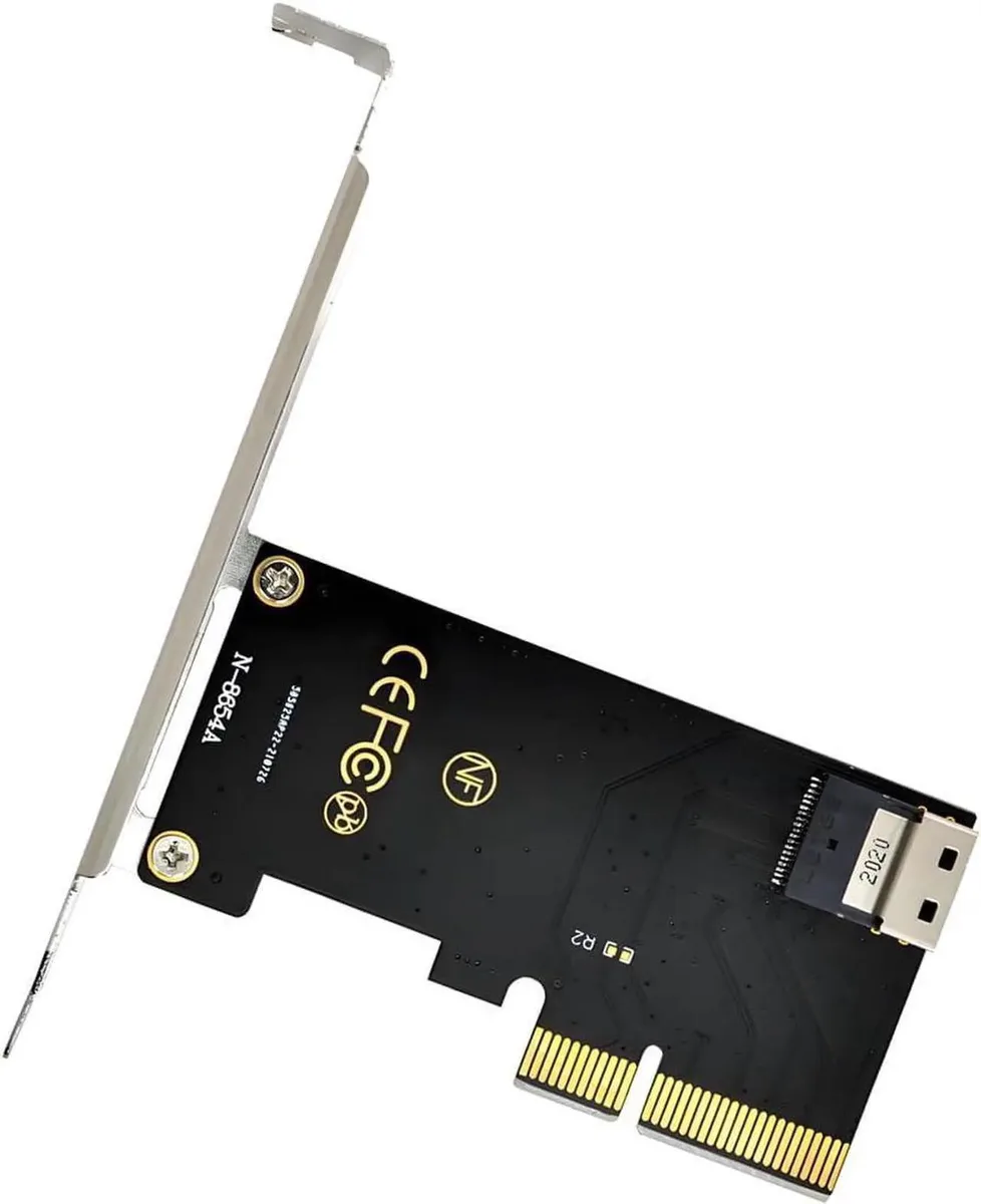 SMUGDESK SMUGDESK PCIe 4X to U.2 SFF8639 Adapter Kit SFF8654 Slimline SAS NVMe PCIe 3.0 4.0 — product photo