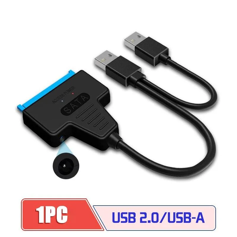 YINGHUA YINGHUA USB 2.0 SATA Adapter Cable 2.5-inch USB-A No Power — product photo