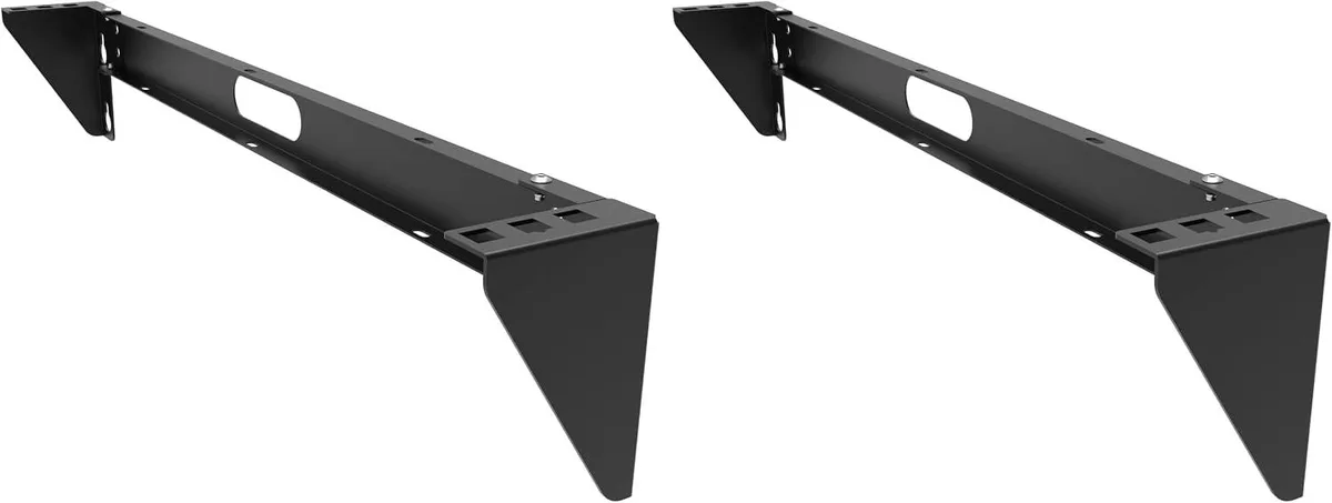 TAURKENAM TAURKENAM 1U Vertical Wall Mount Server Rack Foldable Patch Panel Bracket 19 inch Pack of 2 — product photo