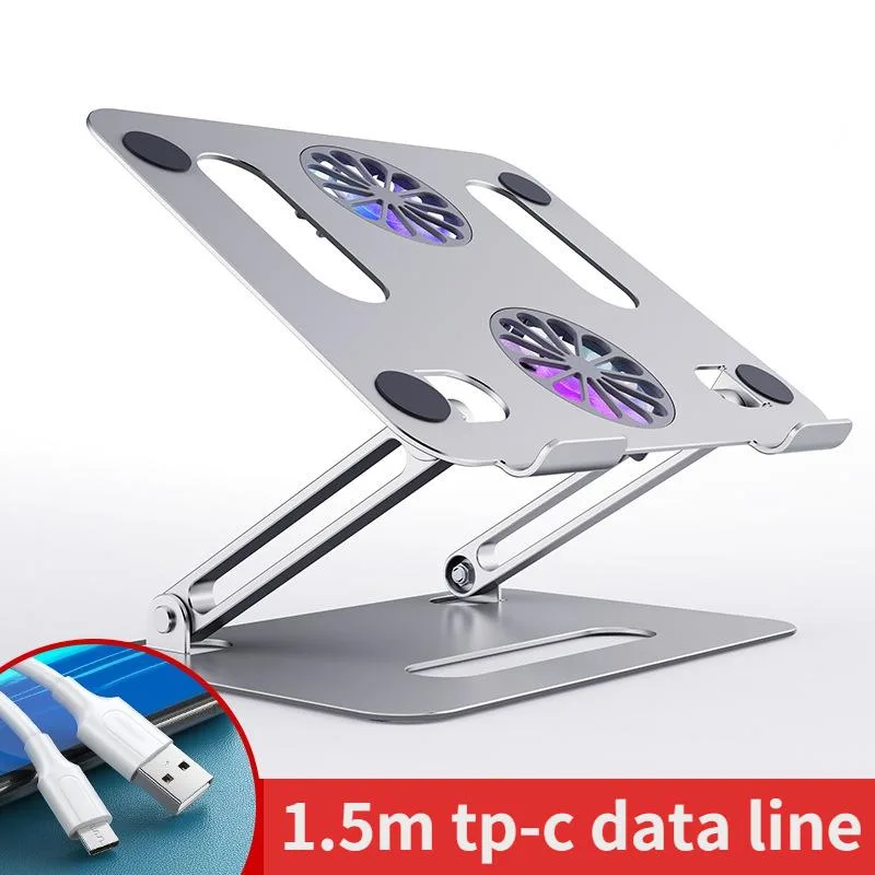 Jansicotek Jansicotek P43F laptop cooling pad 11-17.3" dual fan foldable aluminium 249x220x27mm — product photo
