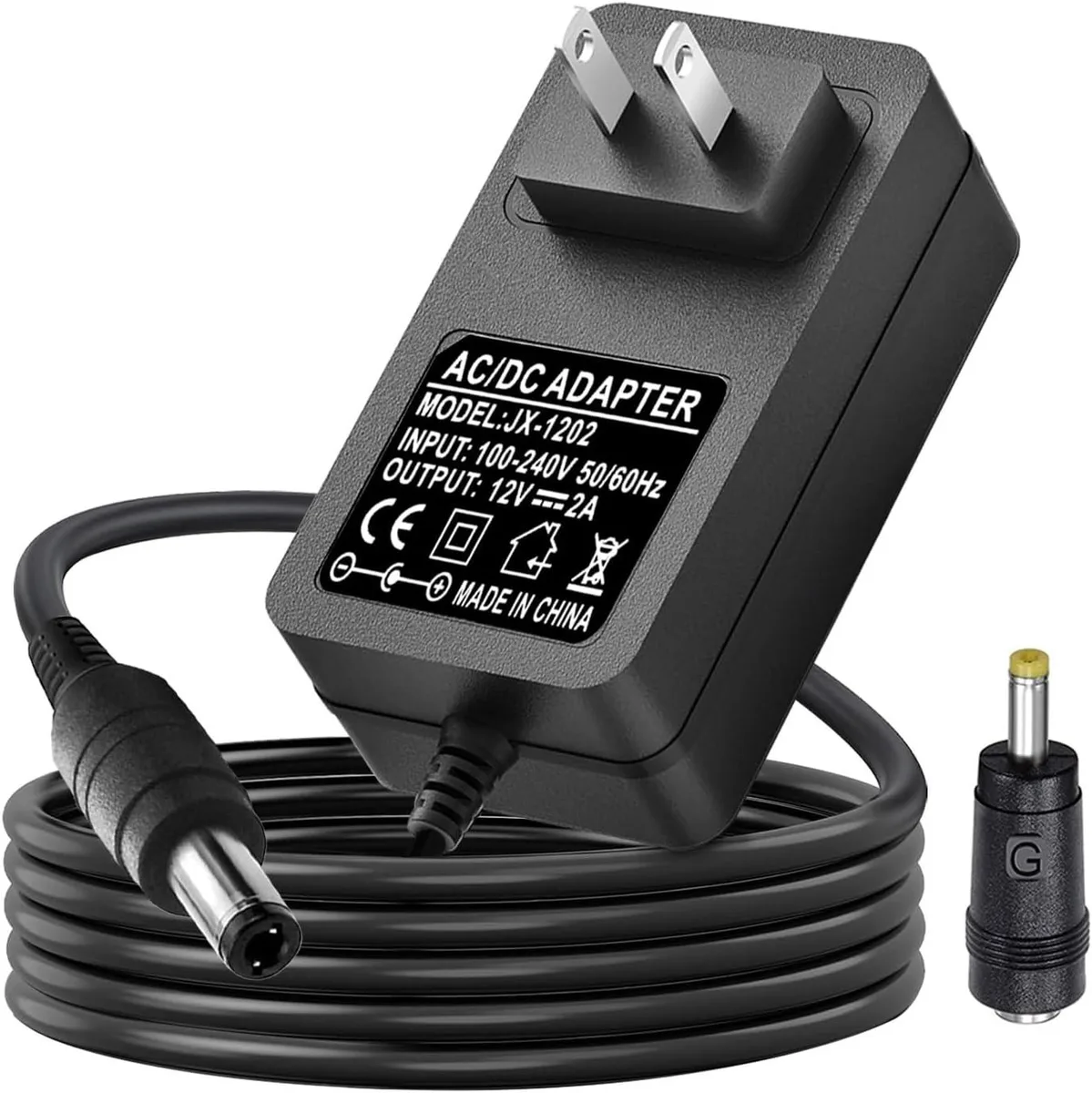 BASEUS BASEUS 12V 2A AC Adapter 5.5x2.5/2.1mm & 4.0x1.7mm — product photo