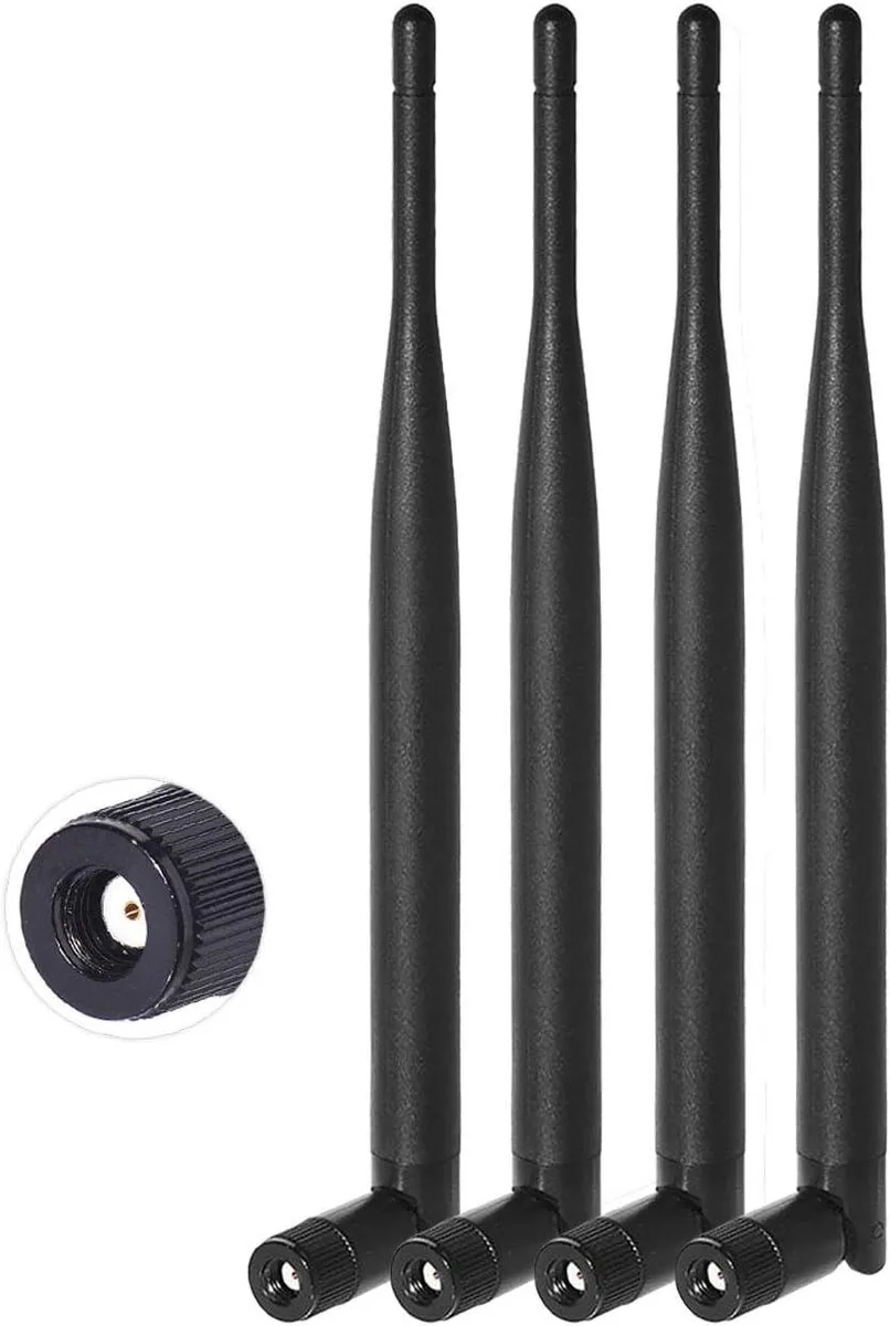 KEHIPI KEHIPI 6dBi Dual Band RP-SMA Male Network Antenna 4-Pack — product photo