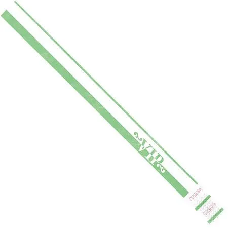 DuPont Tyvek DuPont Tyvek WR106GN Wristbands Green VIP 3/4x10 PK500 — product photo