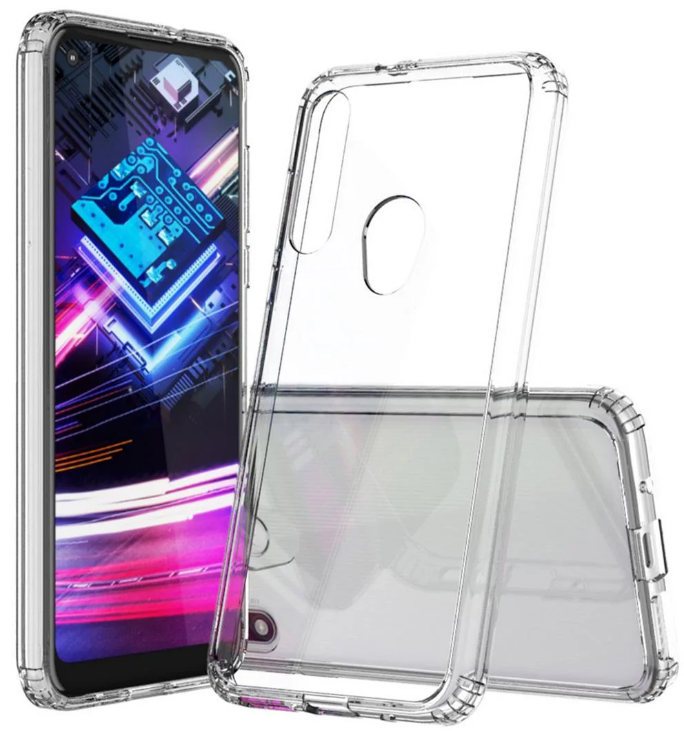 Nakedcellphone Nakedcellphone AquaFlex Case with Anti-Shock Bumpers Clear for Motorola Moto G Fast (2020) — product photo