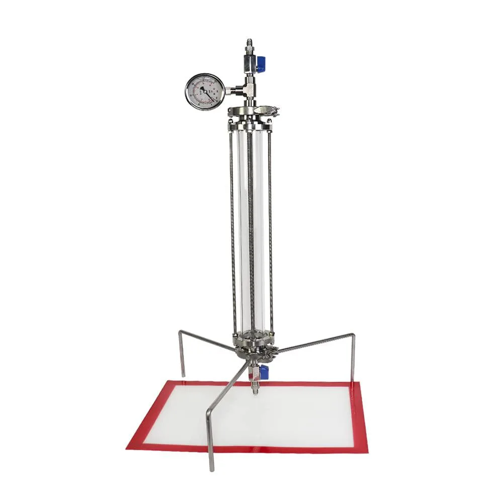 HNZXIB HNZXIB 2'' x 18'' Closed Glass Column Pressurized Extractor laboratory supply — product photo