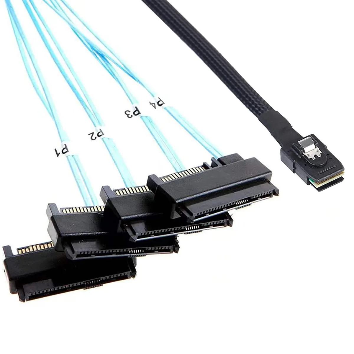 BONAEVER BONAEVER SFF-8087 to 4x SFF-8482 SAS cable .5 m — product photo