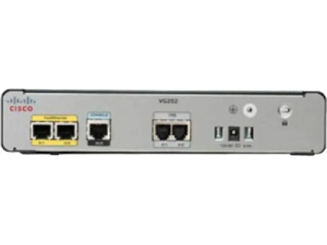 Cisco Systems, Inc. Cisco Systems, Inc. VG202XM 2-port analog voice gateway switch module — product photo