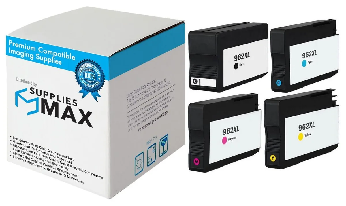 SuppliesMax SuppliesMax 3JB34AN High Yield Inkjet Combo Pack (BK/C/M/Y) 2000 Pages — product photo