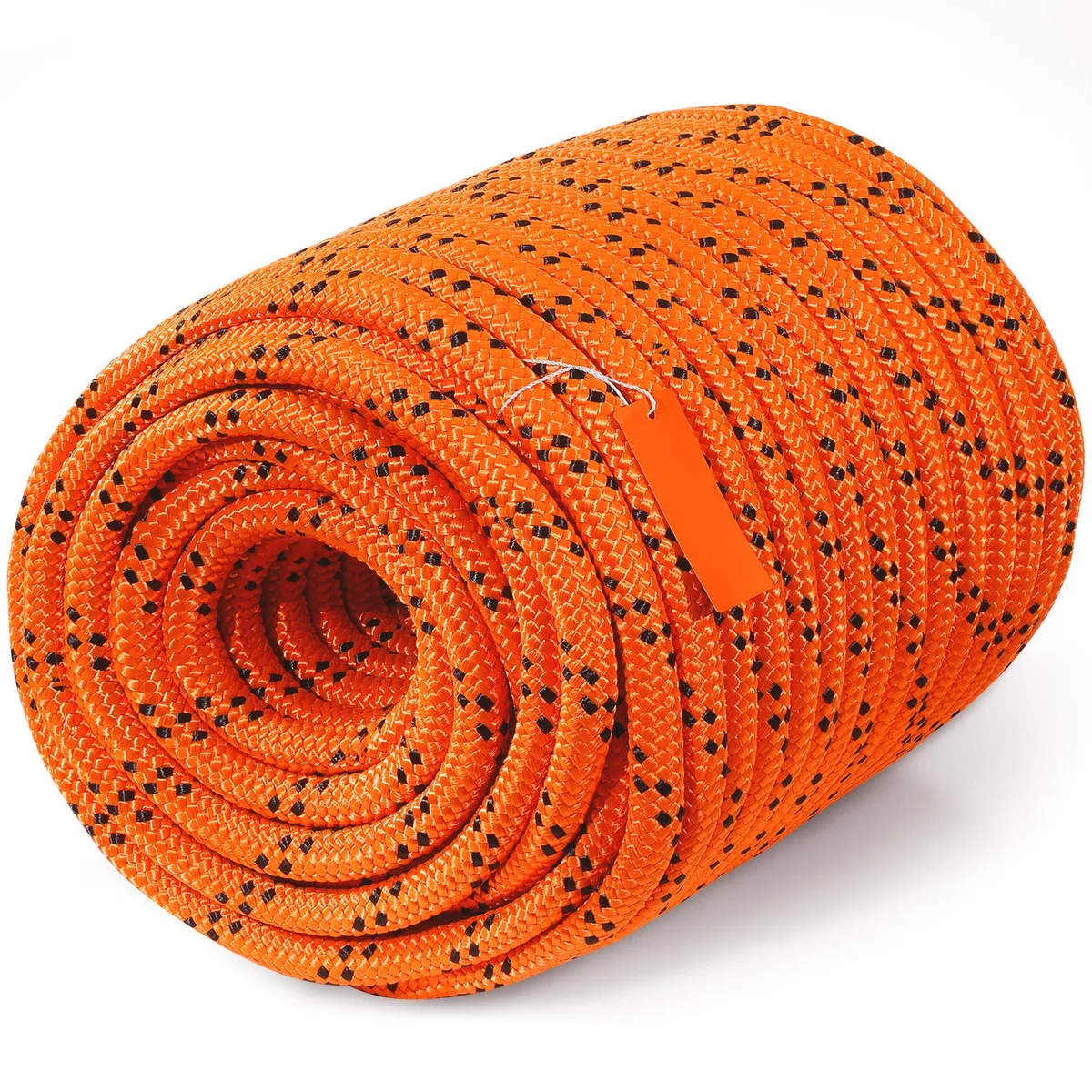 VEVOR VEVOR Double Braided Polyester Rope 3/4 in 220 ft 12700 LBS Orange/Black — product photo