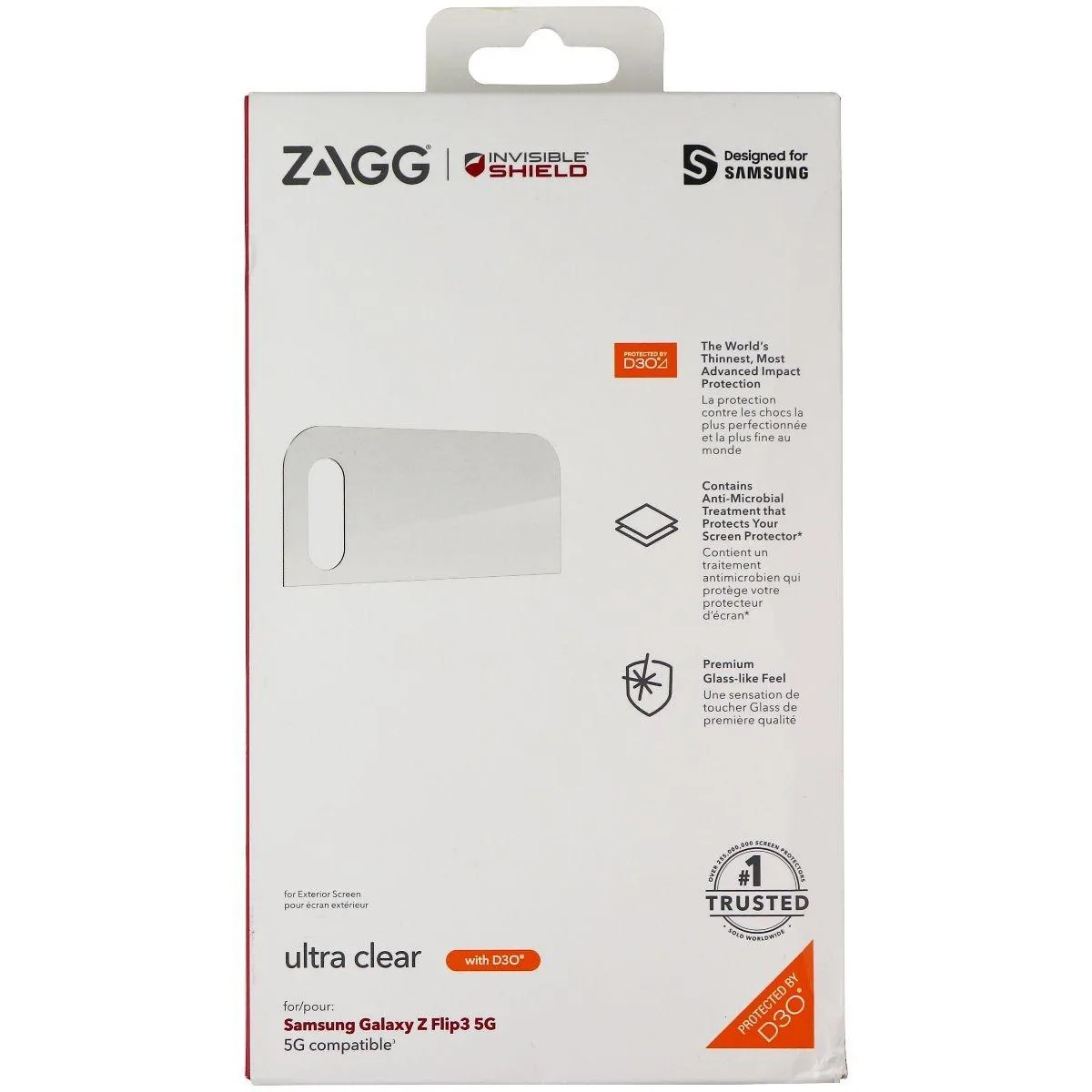 ZAGG ZAGG InvisibleShield Ultra Clear Screen Protector for Galaxy Z Flip3 5G — product photo