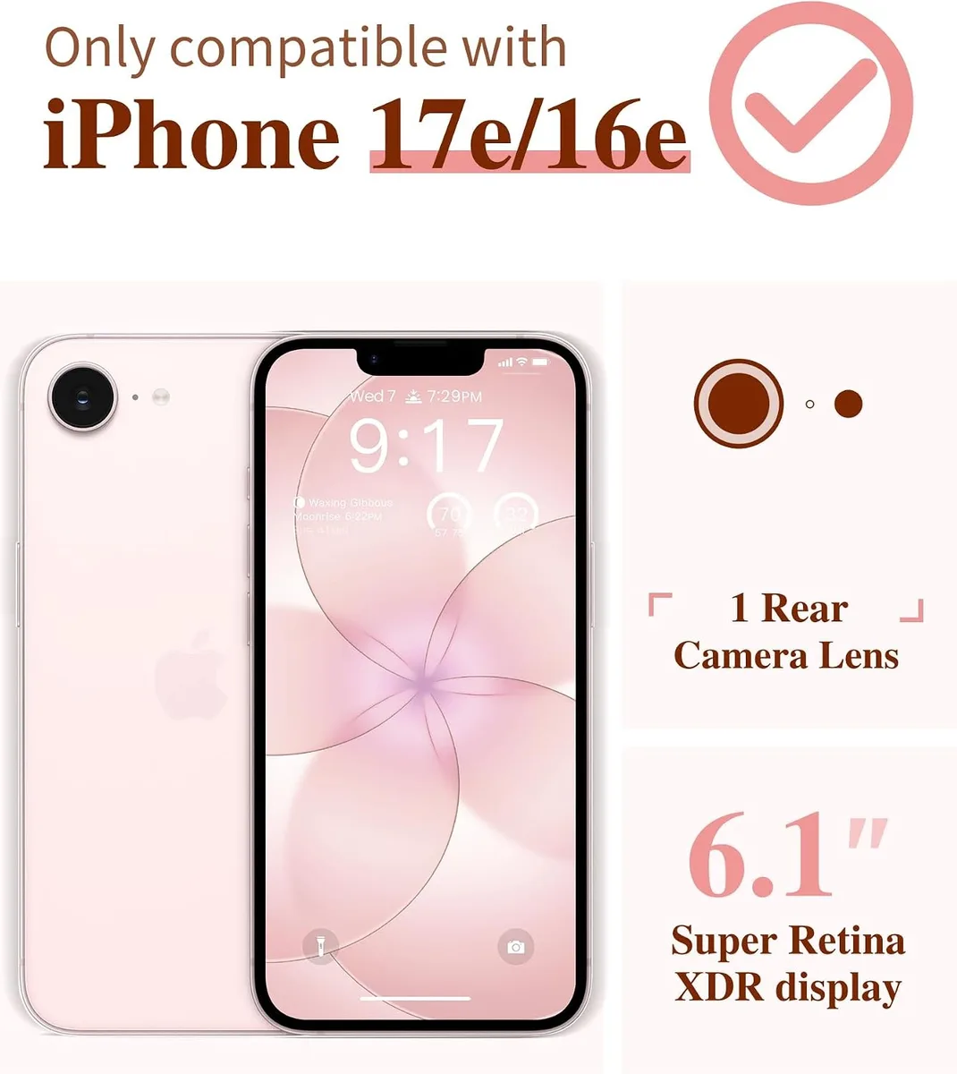 Transcend Transcend Floratopia Floral Clear Case for iPhone 16e/17e 6.1 — product photo