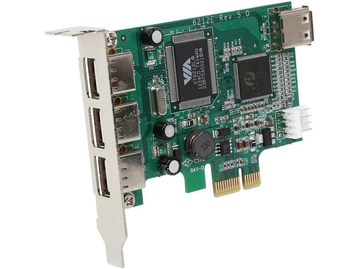 STARTECH STARTECH PEXUSB4DP 4 Port PCI Express Low Profile USB 2.0 Expansion Card — product photo