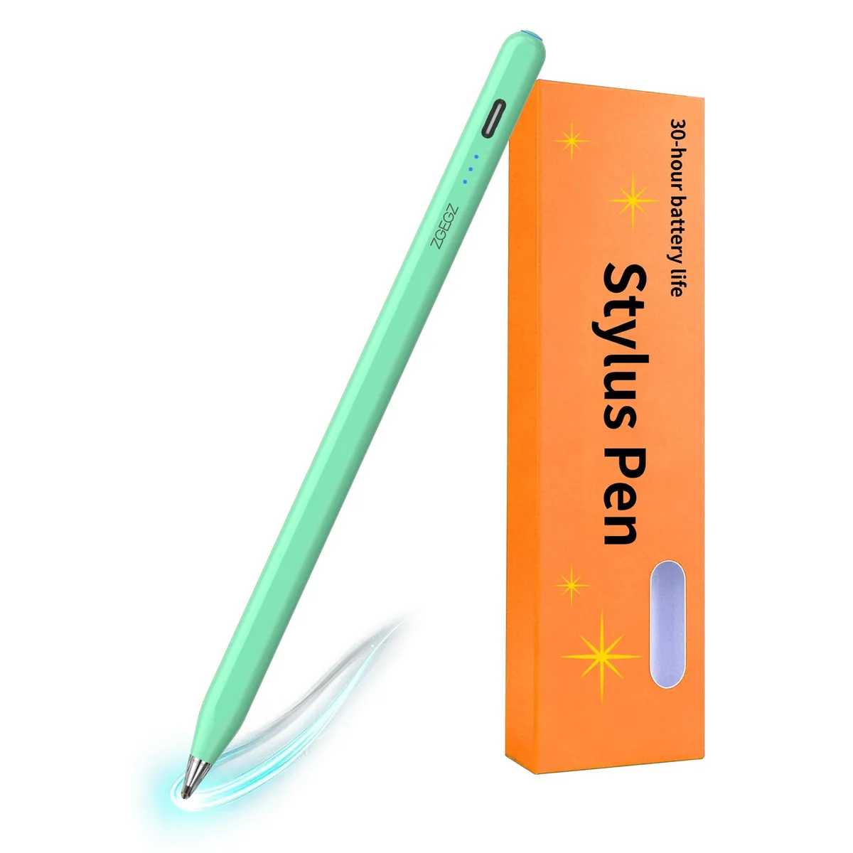  ZGEGZ Stylus Green 6.5 in for Galaxy Tab A11 A9 Android 15 16 — product photo