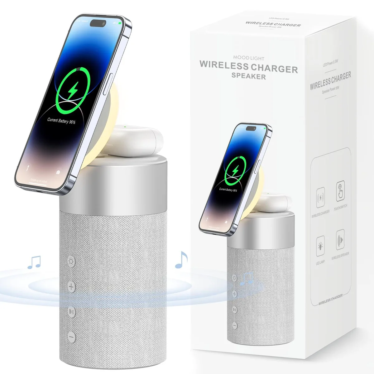 COLSUR S02 15W Magnetic Wireless Charger Stand Gray — product photo