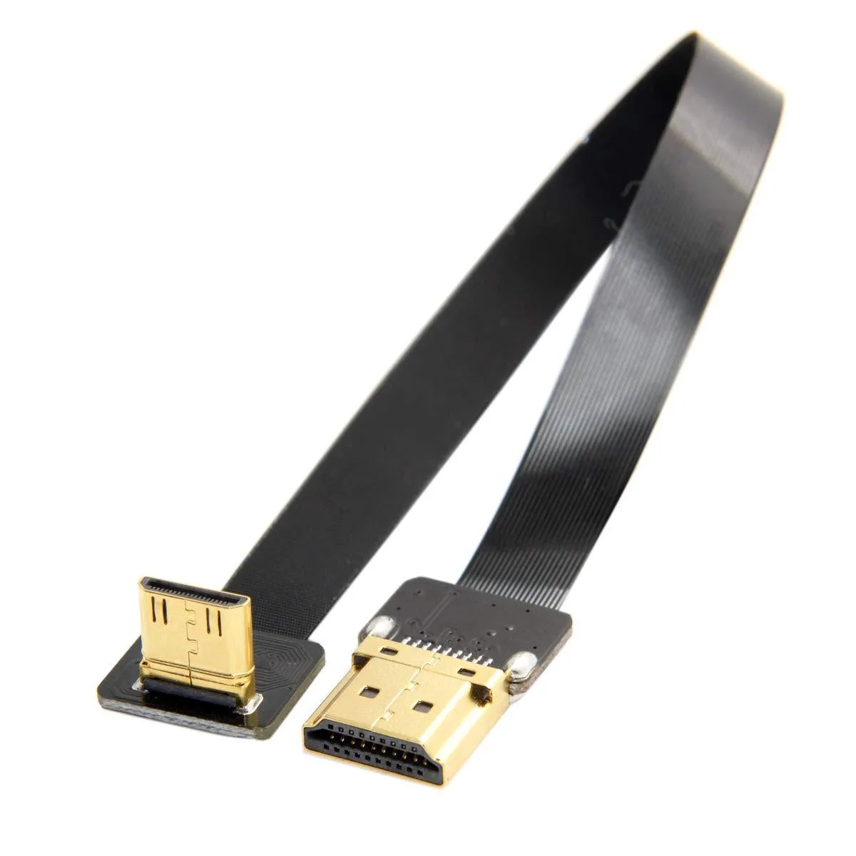 LORDWORLD LORDWORLD 90 Degree Up Angled Mini HDMI to HDMI FPC Cable 20cm — product photo