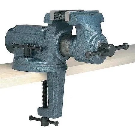 Wilton CBV-65 2-1/2 inch light duty portable vise with clamp-on swivel base