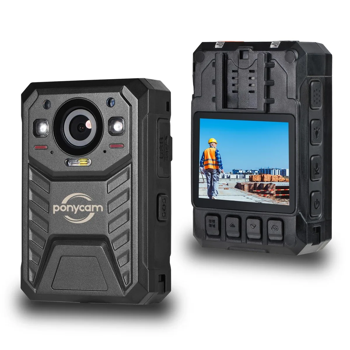  ponycam BC605 1440p 64GB Body Camera — product photo