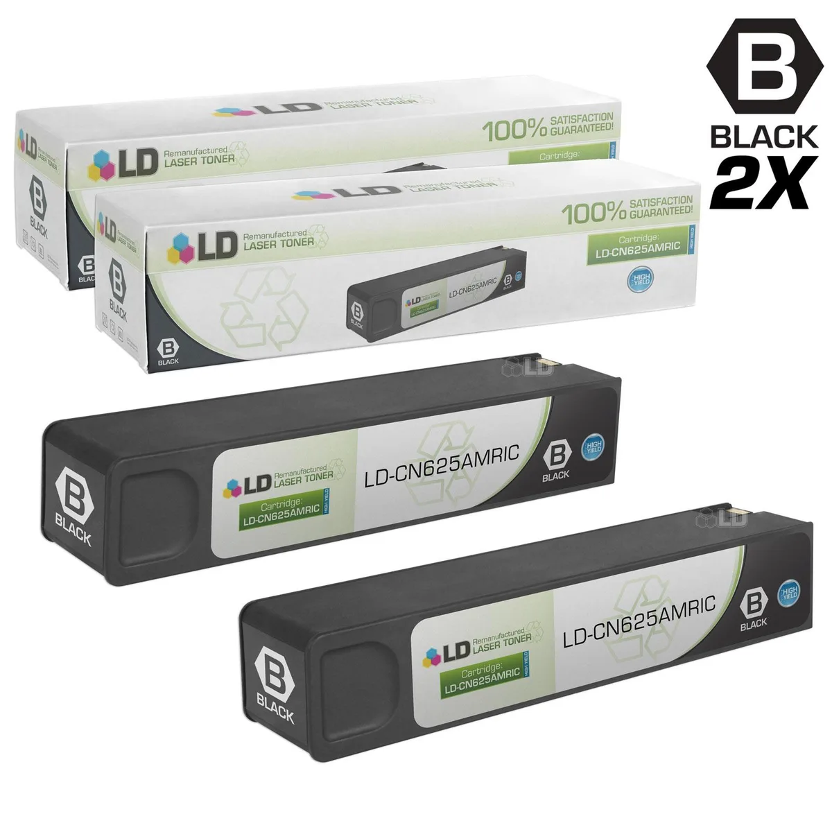 LD Products LD Products HP 970XL 2PK High Yield Black Ink Cartridges — product photo