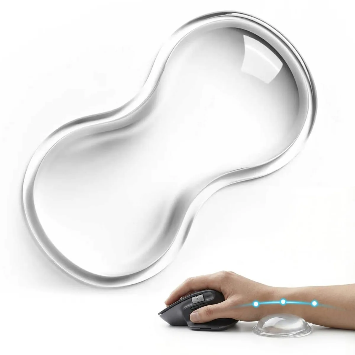  Keychron Mousepad 5.9 x 3.54 in Transparent Silicone Gel — product photo