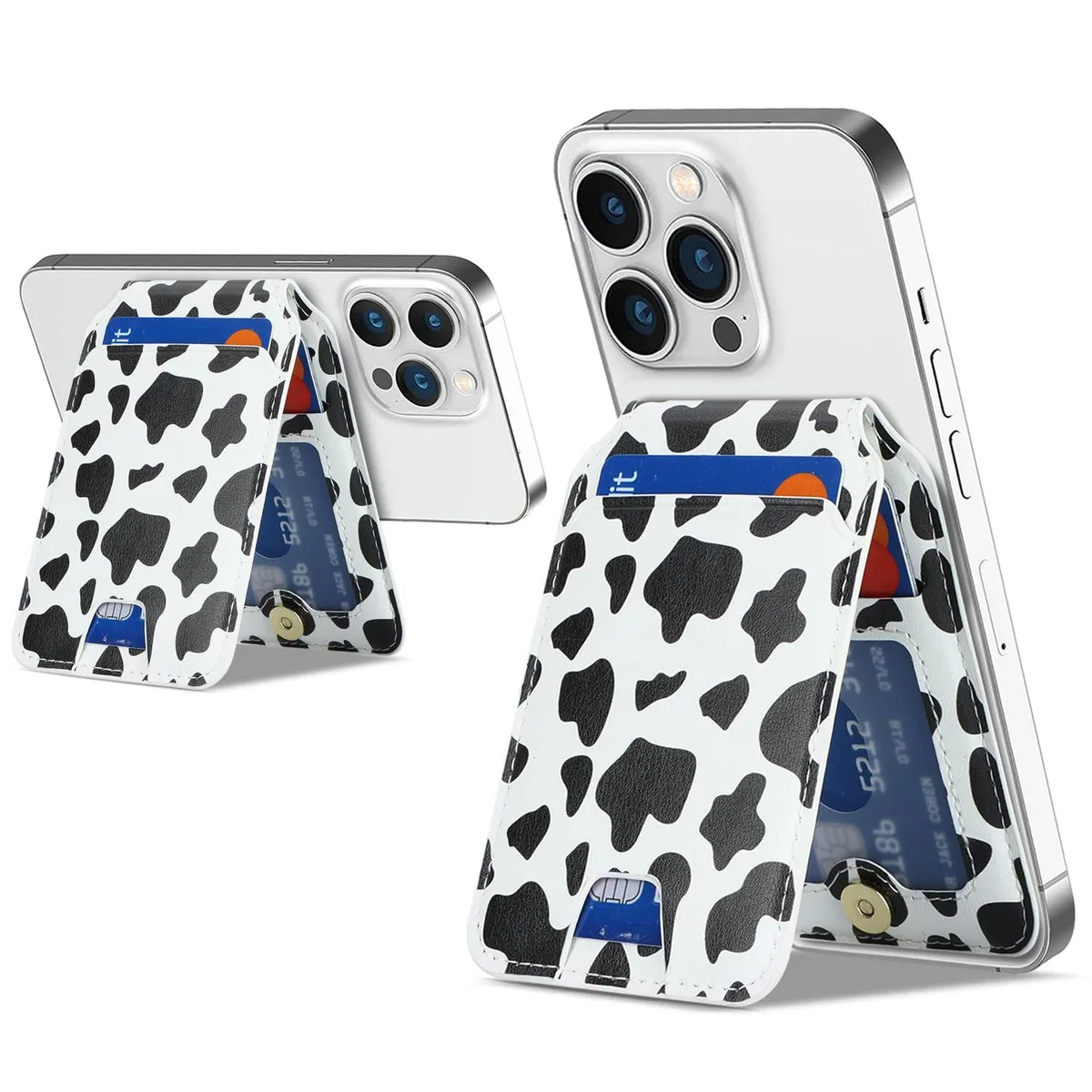  Cavor MagSafe Wallet iPhone 12-17 Cow Stripes — product photo