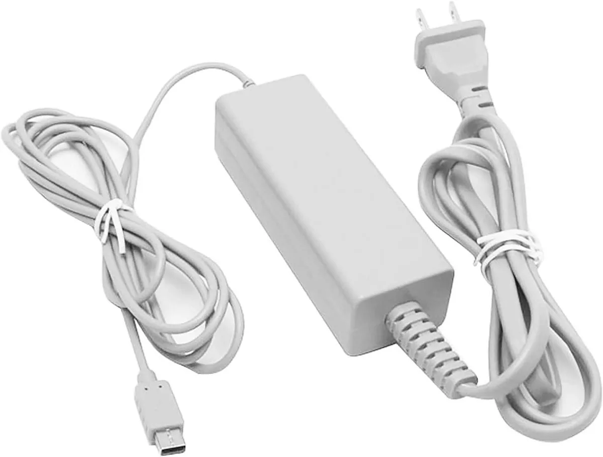 BONAEVER BONAEVER Wii U Gamepad AC Adapter 100-240V 210cm cord — product photo
