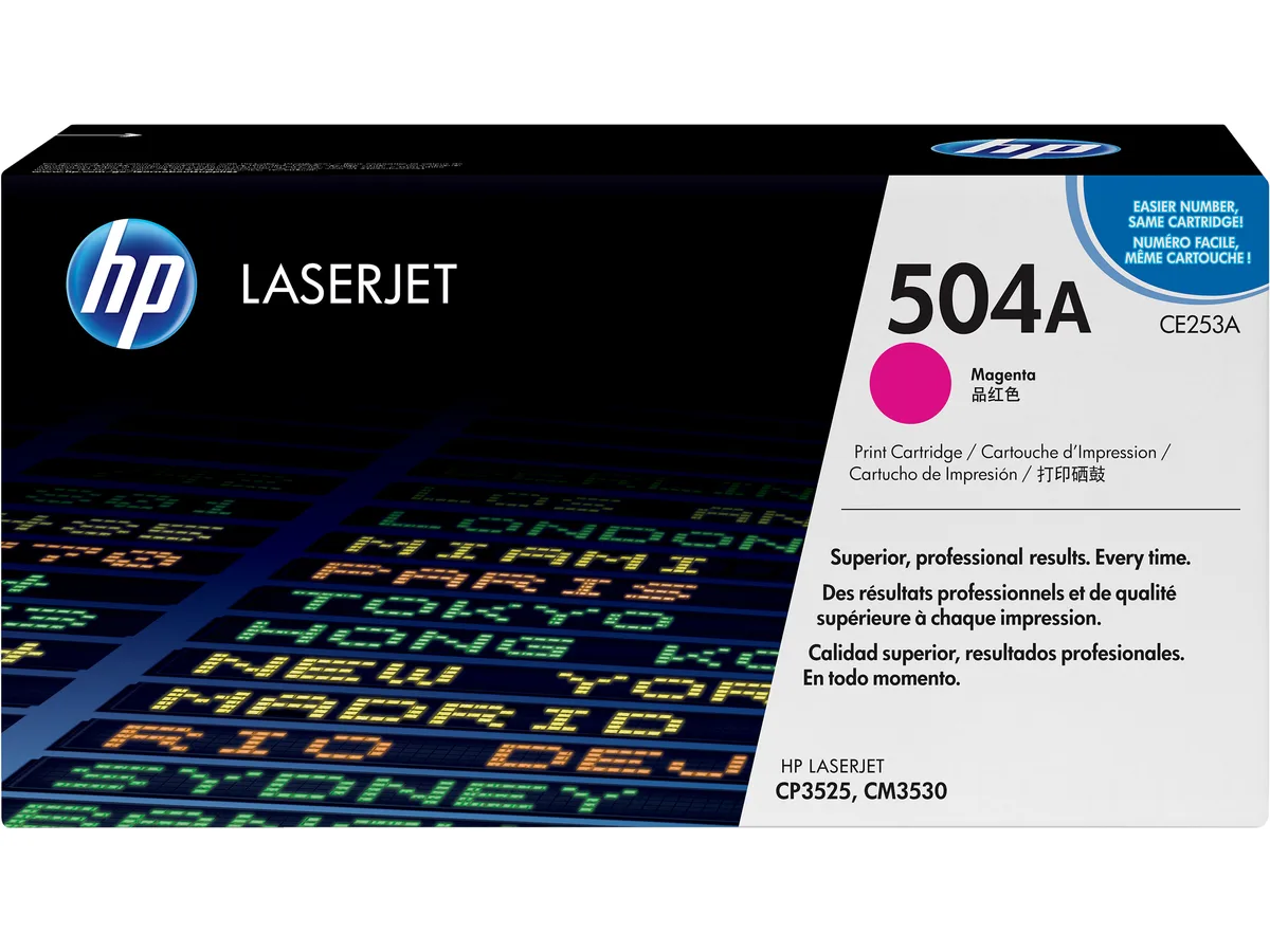 HP HP CE253A 504A Magenta Toner Cartridge 7000 Pages — product photo