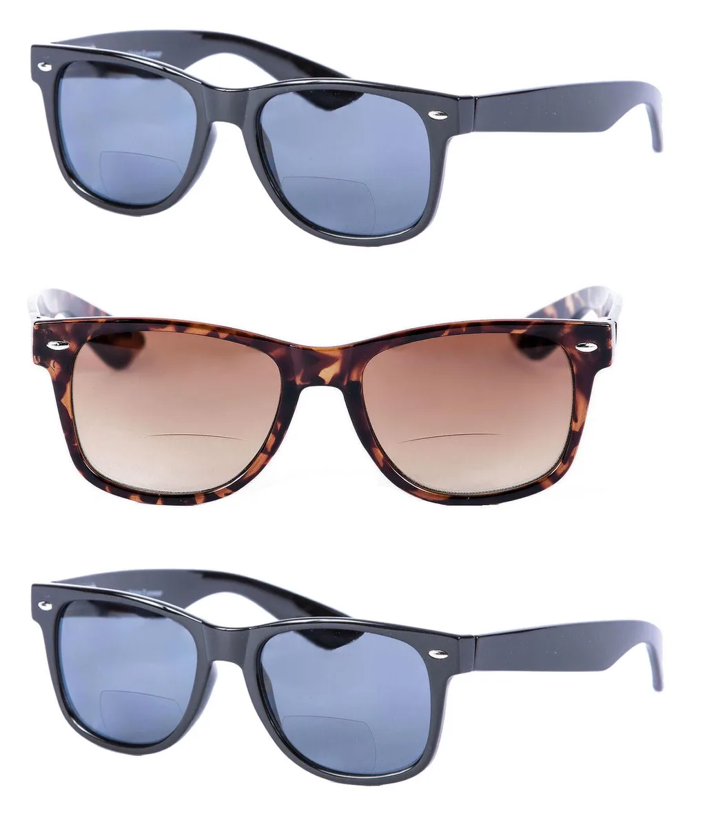 Mass Vision Mass Vision Bifocal Reading Sunglasses +3.50 Black/Tortoise 3 Pack — product photo