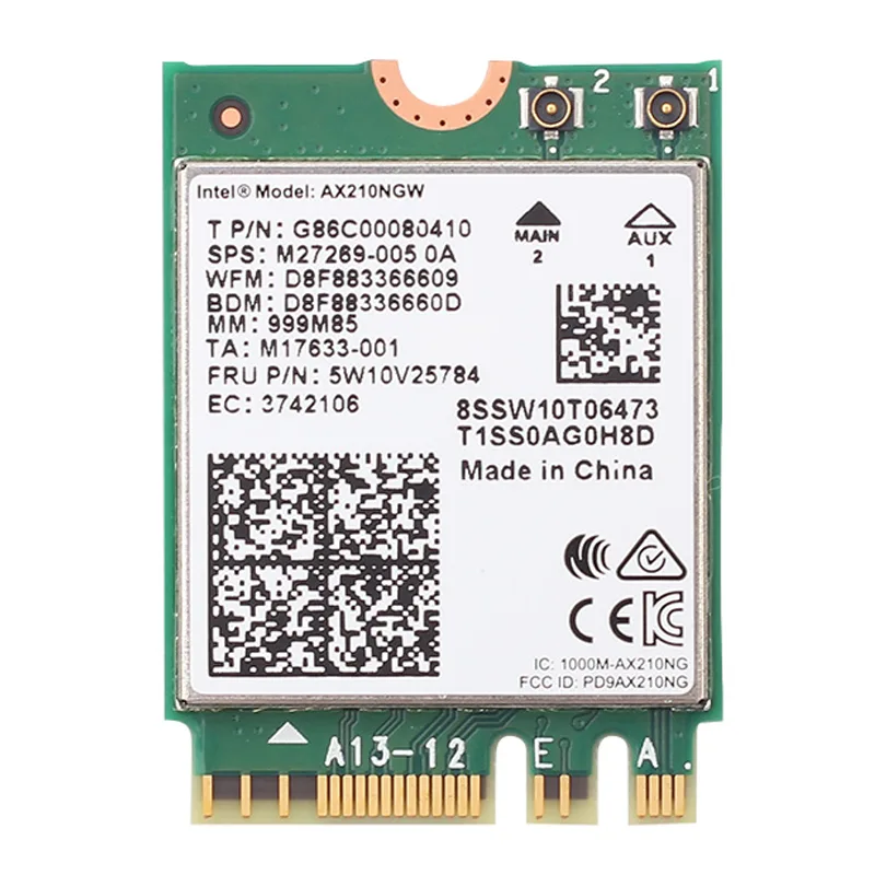 Teday Teday AX210 Wi-Fi 6E M.2 2230 Key E 3000Mbps Bluetooth 5.2 — product photo
