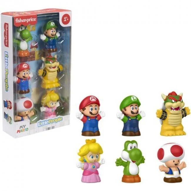 Fisher-Price Fisher-Price JHG63 Little People Mario 6-Figure Set — product photo