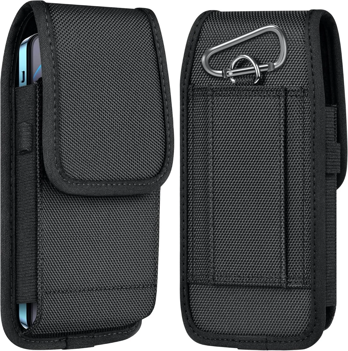 TAURKENAM TAURKENAM Phone Pouch Nylon Belt Holster Case Black XL — product photo