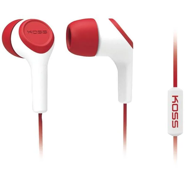 Koss Koss 187254 KEB15i in-ear headphone red 16 ohms 4 ft — product photo