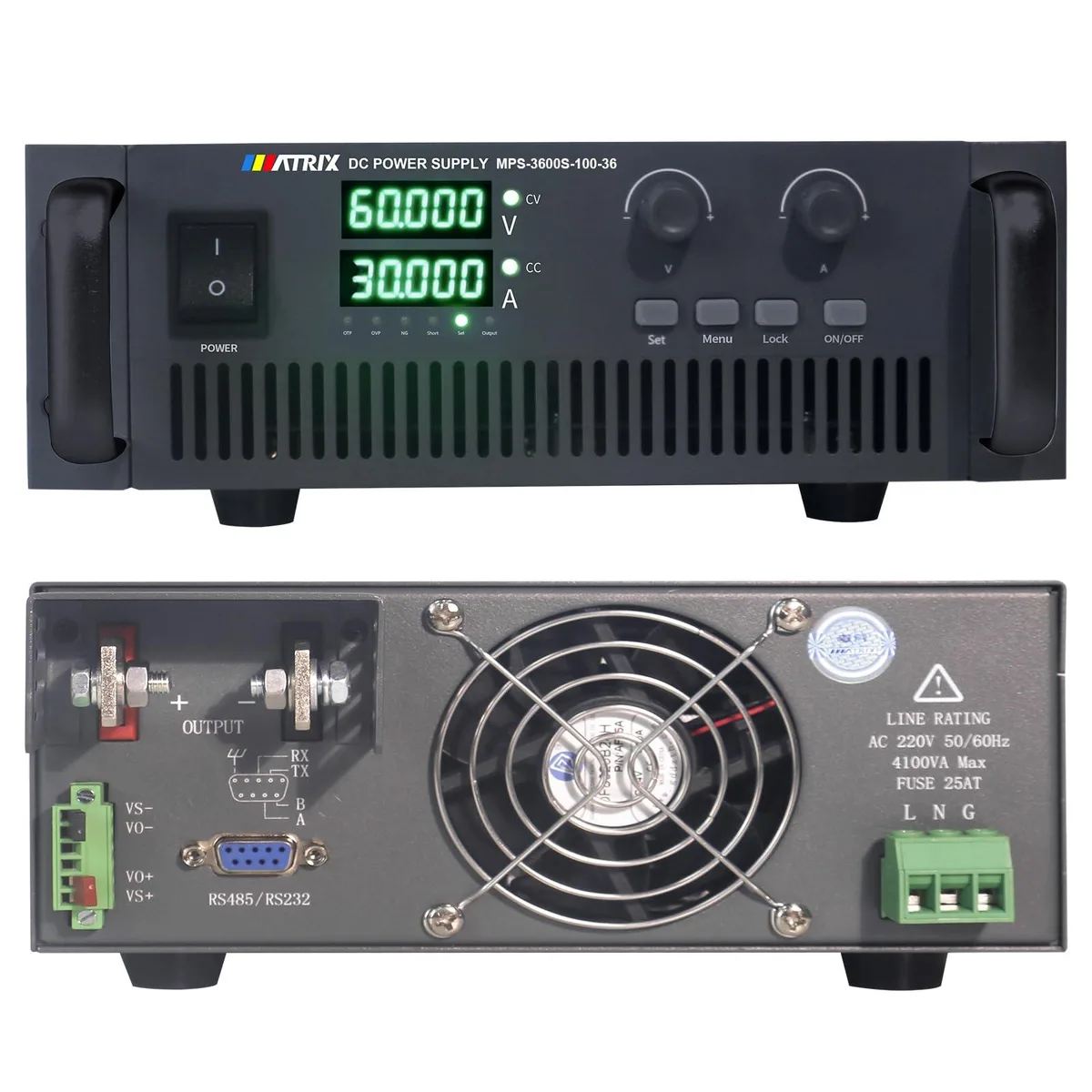 Matrix Matrix MPS-3600S-100-36 server power supply 3600W 100V 36A — product photo