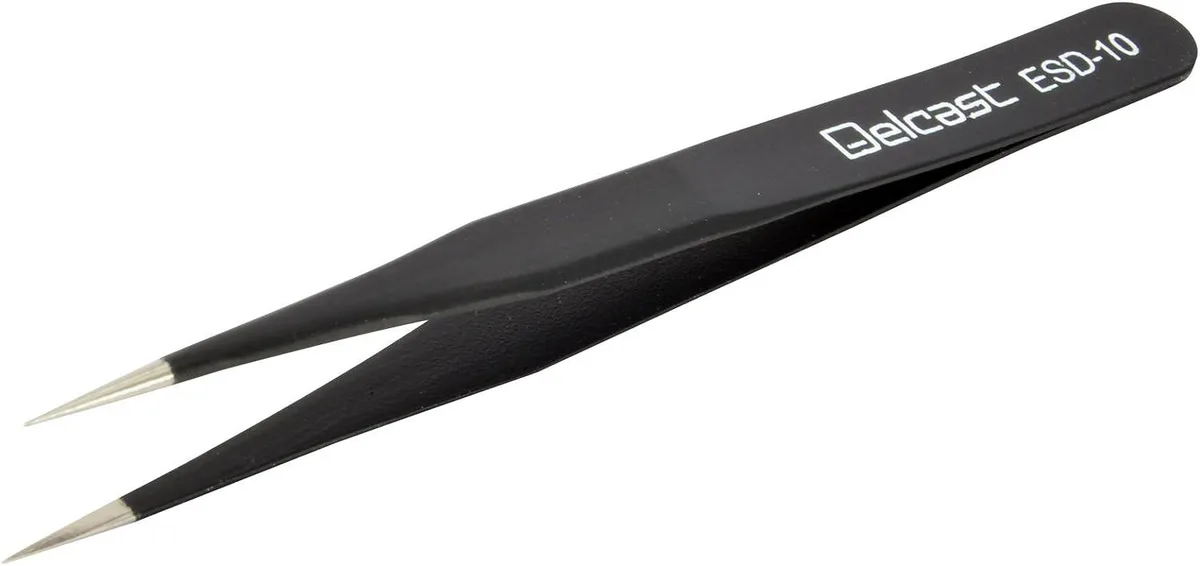 JacobsParts Inc. JacobsParts Inc. TWZ-15 ESD Straight Tip Tweezer 12cm electrician tool — product photo