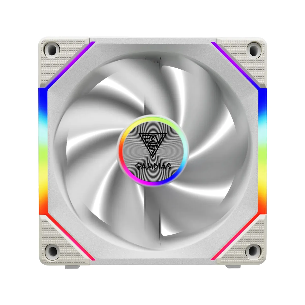 GAMDIAS Technology GAMDIAS AEOLUS P2-1201 WH ARGB Case Fan 120mm 30mm 2400 RPM — product photo
