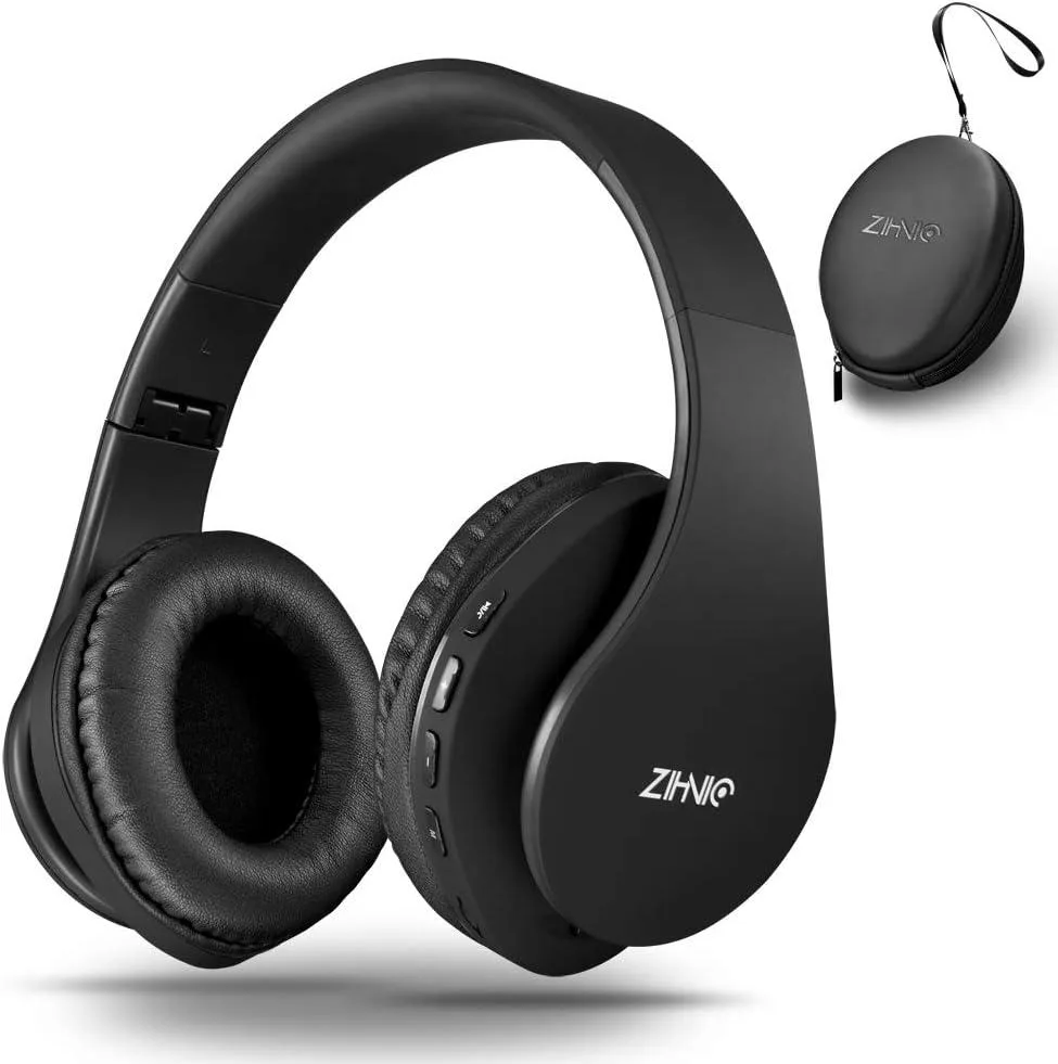 TUKO TUKO Over-Ear Foldable Wireless Wired Headphone Black — product photo