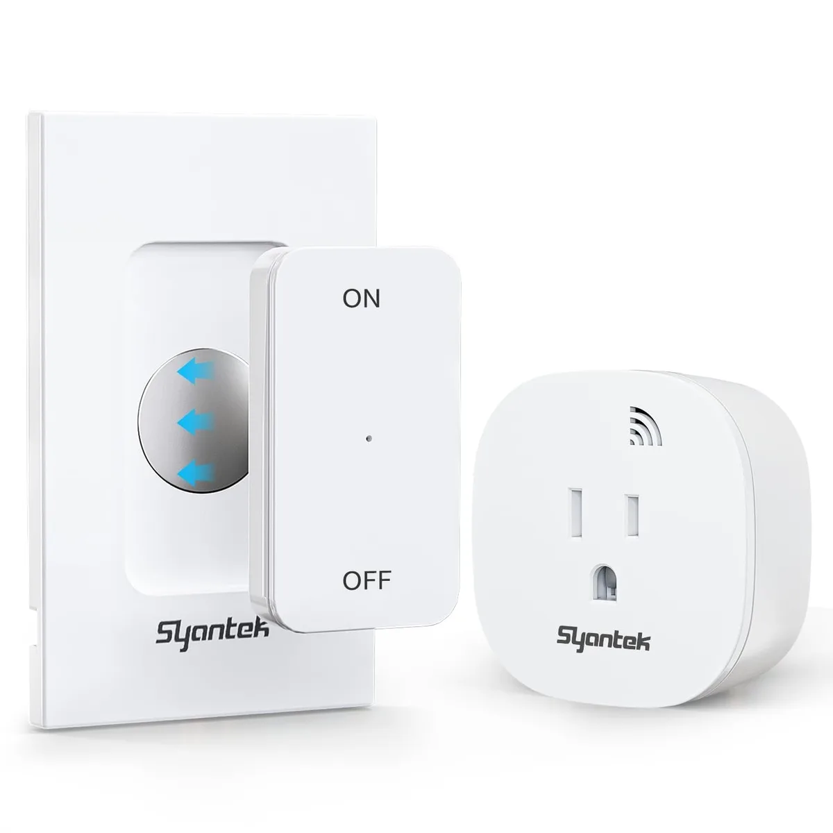 Asante BHC1801U-BH-23A Wireless Wall Switch Remote Control Outlet Kit (1 Receiver + 1 Switch) — product photo