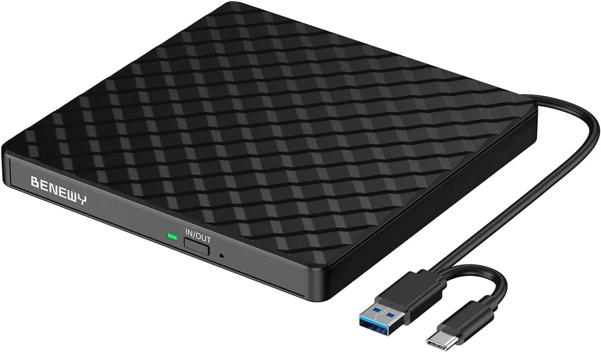 FANTEC FANTEC External CD/DVD Drive USB 3.0 Type-C — product photo
