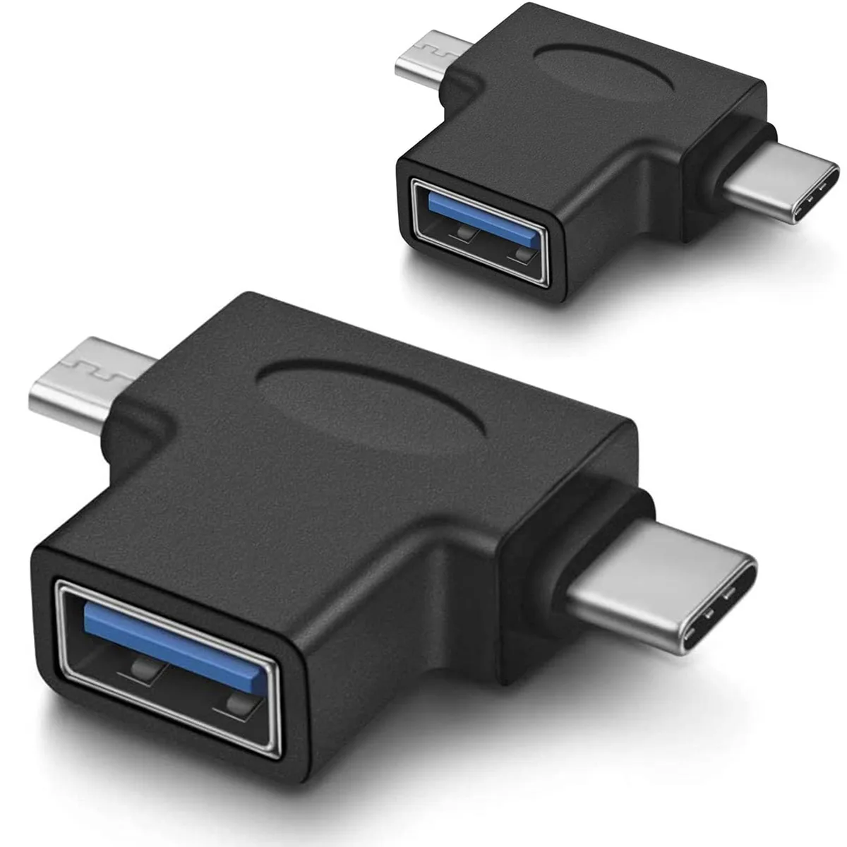 Vszerda Vszerda 2 in 1 OTG Adapter USB 3.0 Micro USB Type C 2 Pack — product photo