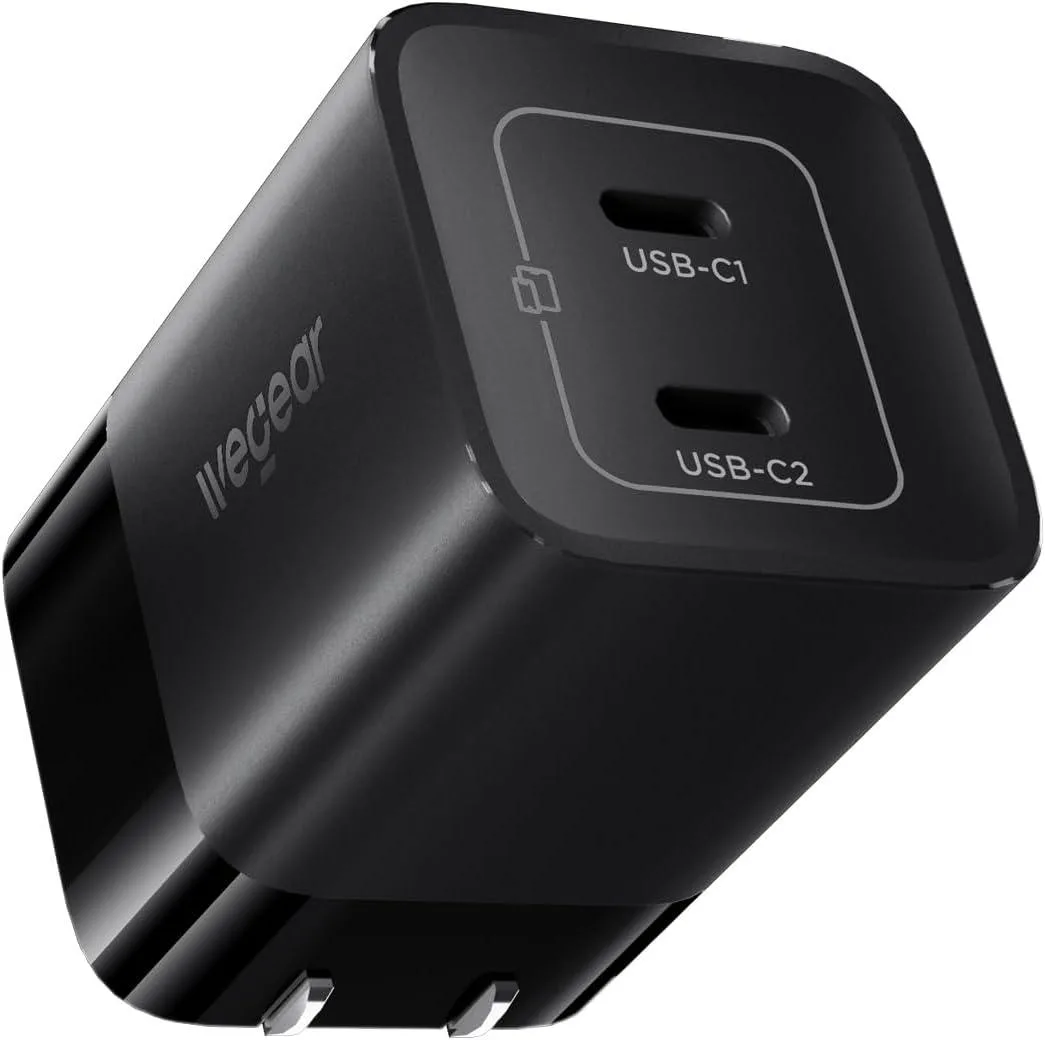 ONITOON ONITOON 45W USB-C Charger 2 Port PPS GaN Foldable Black — product photo