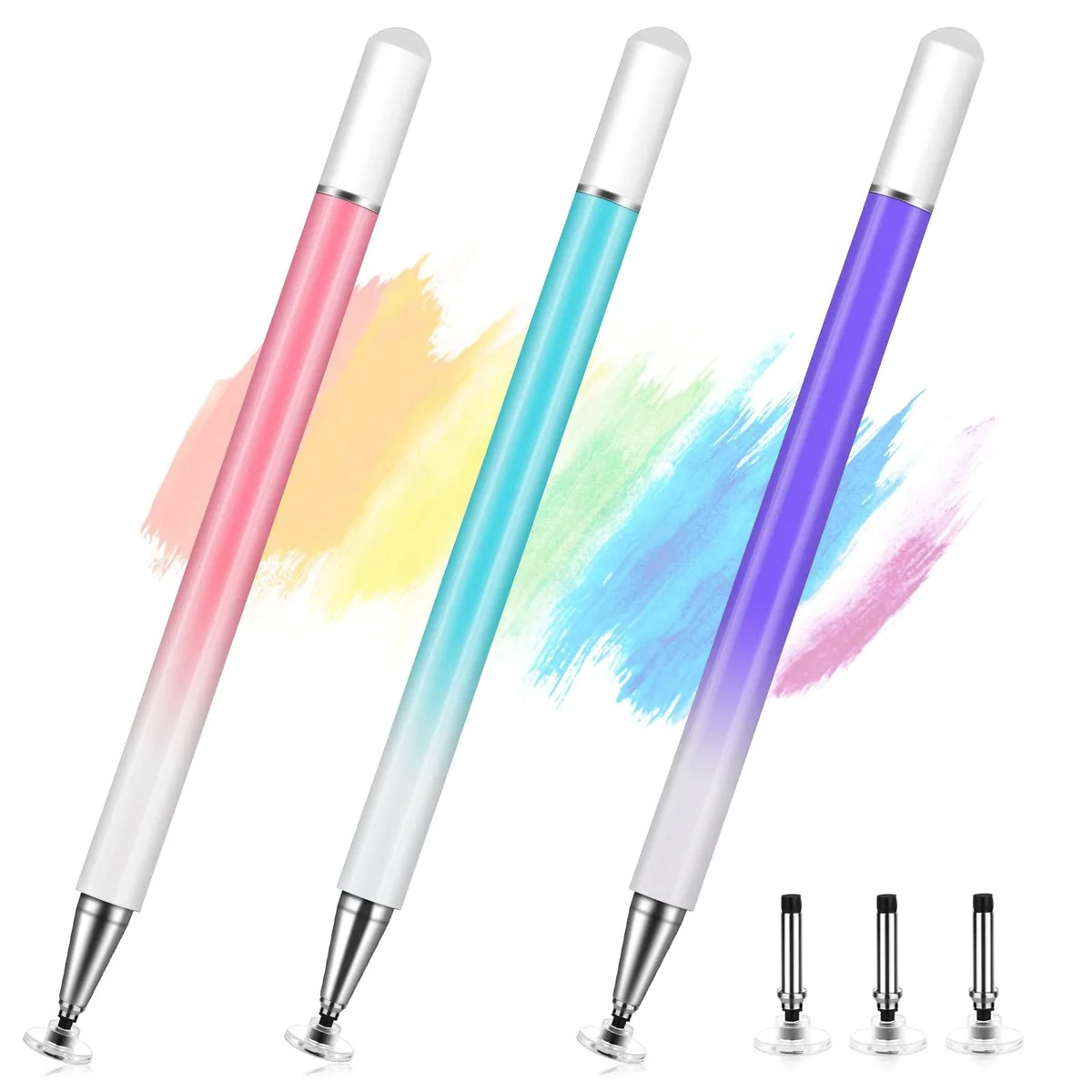  CFDXK 3 Pack Disc Universal Stylus Pens Multicolour — product photo