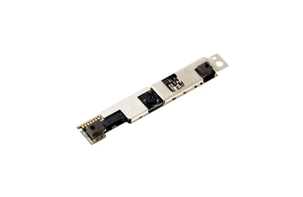 Small rectangular Dell webcam module silver finish part 18T96