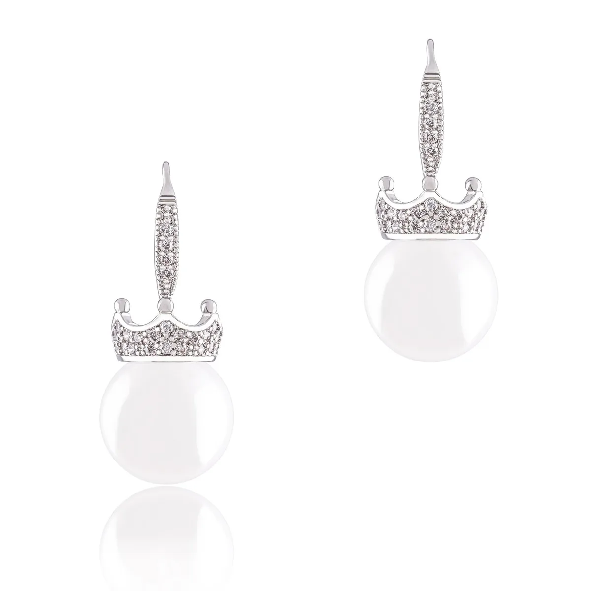 ORROUS &amp; CO ORROUS &amp; CO Legacy Collection Crown Drop Earrings 12-12.5mm — product photo