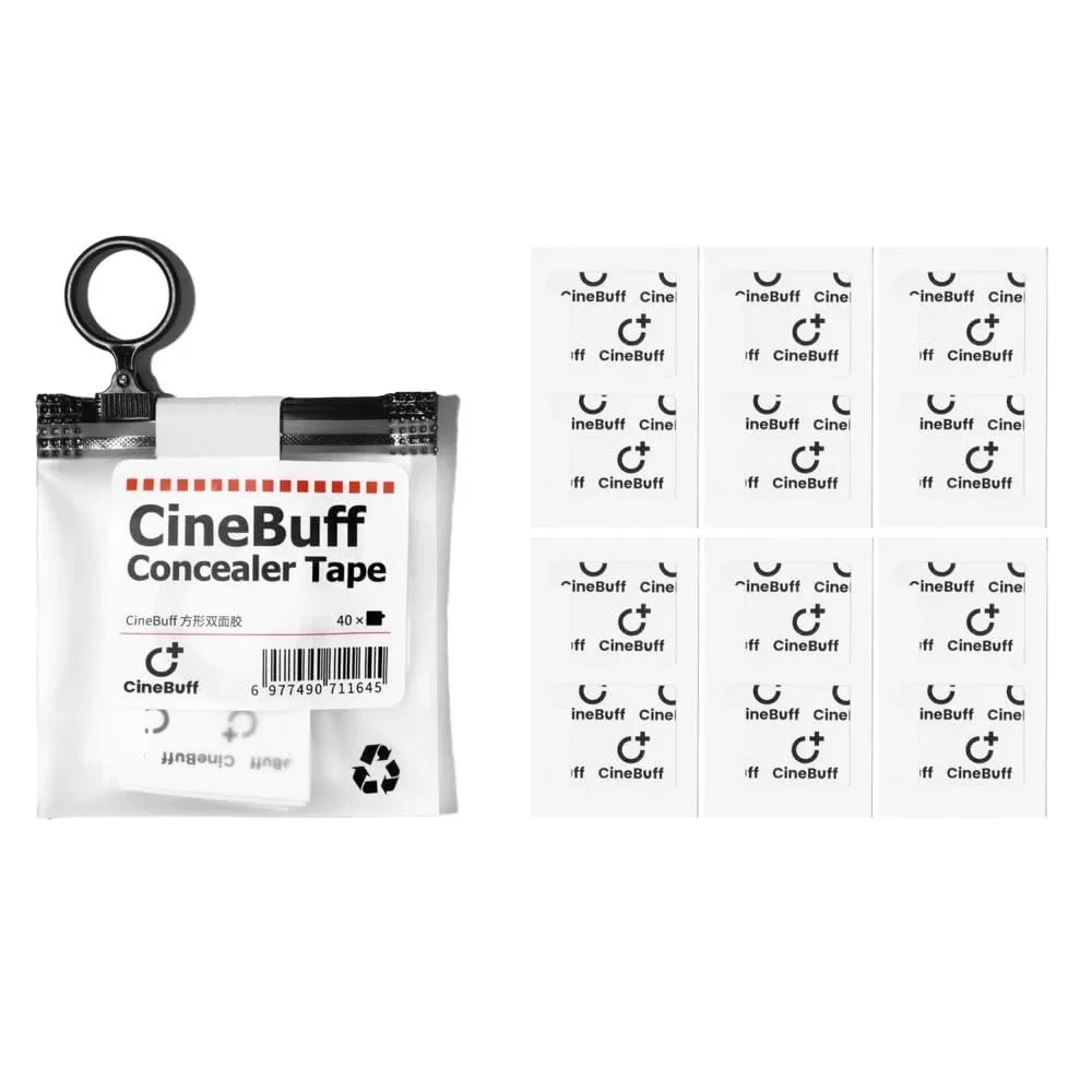 Pack of 40 small square double-sided tape pieces 22mm